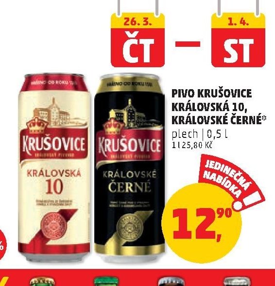 PIVO KRUŠOVICE KRÁLOVSKÁ 10, KRÁLOVSKÉ ČERNÉ