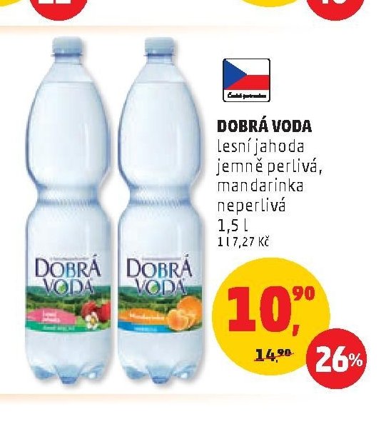 DOBRÁ VODA lesní jahoda, mandarinka, neperlivá