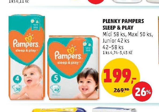 PLENKY PAMPERS SLEEP & PLAY