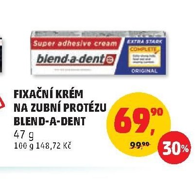 FIXAČNÍ KRÉM NA ZUBNÍ PROTÉZU BLEND-A-DENT