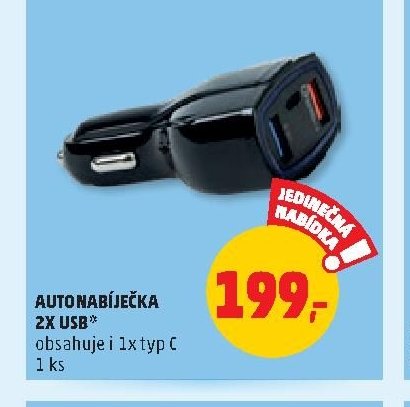 AUTONABÍJEČKA 2X USB