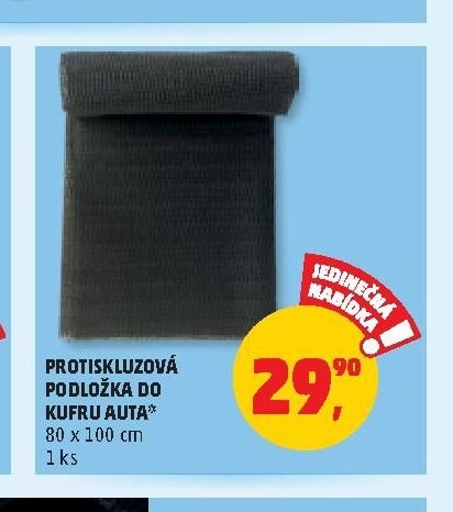 PROTISKLUZOVÁ PODLOŽKA DO KUFRU AUTA