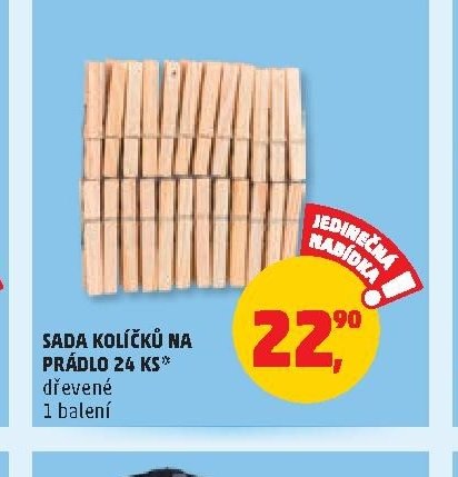SADA KOLÍČKŮ NA PRÁDLO 24 KS