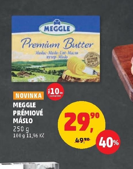 MEGGLE PRÉMIOVÉ MÁSLO
