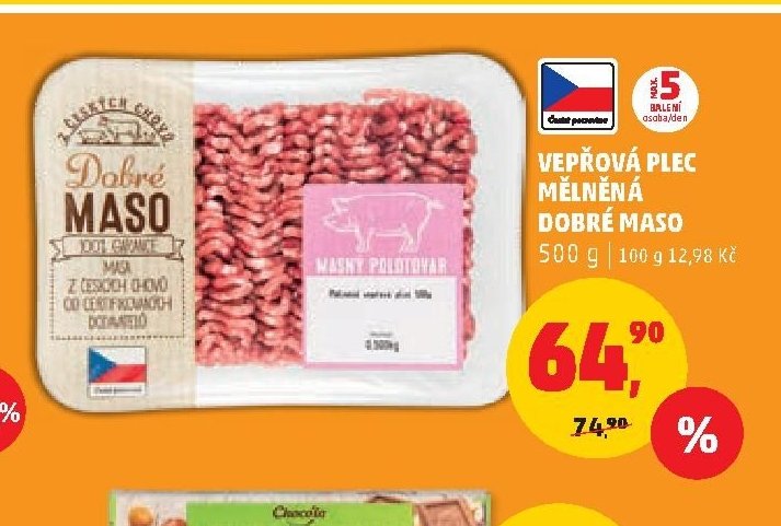 VEPŘOVÁ PLEC DOBRÉ MASO