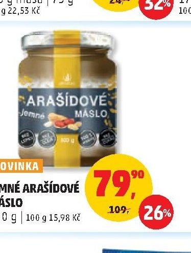 JEMNÉ ARAŠÍDOVÉ MÁSLO