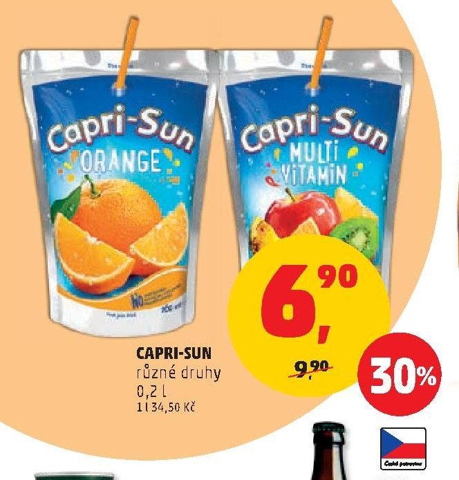 CAPRI-SUN různé druhy