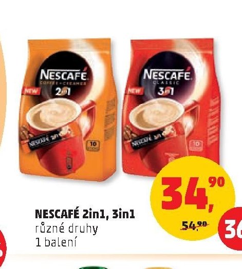 NESCAFE 2in1, 3in1 různé druhy