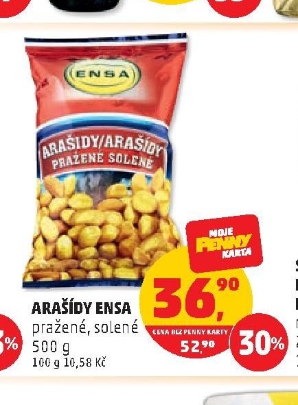 ARAŠÍDY ENSA pražené, solené