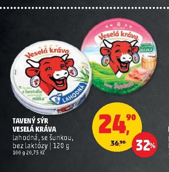 Tavený sýr Veselá kráva