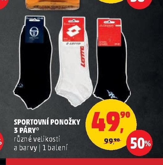 Sportovní ponožky 3 páry
