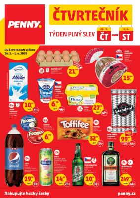 akční leták Penny Market 26.3.2020-1.4.2020