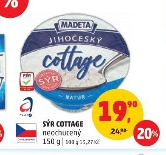Sýr Cottage neochucený 150 g