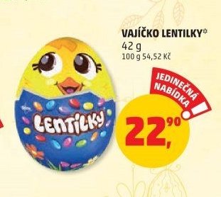 VAJÍČKO LENTILKY