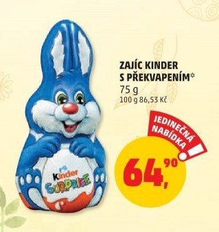 ZAJÍC KINDER S PŘEKVAPENÍM
