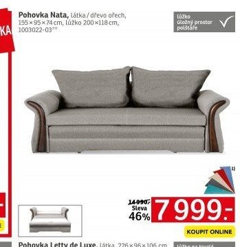Pohovka Nata - ASKO akcniletaky.com