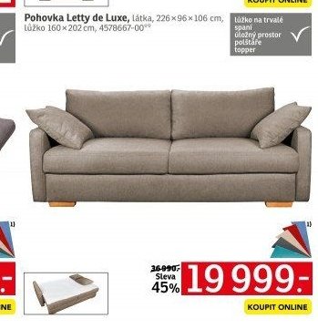 Pohovka Letty de Luxe - ASKO akcniletaky.com