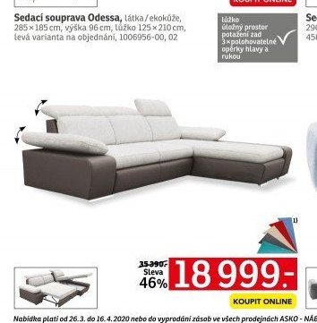 Sedací souprava Odessa - ASKO akcniletaky.com