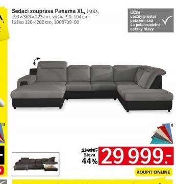 Sedací souprava Panama XL - ASKO akcniletaky.com