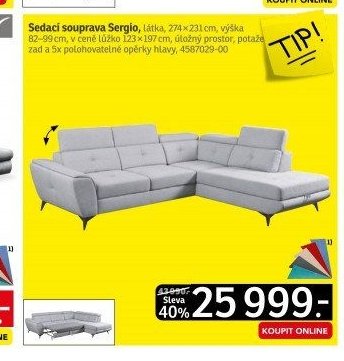 Sedací souprava Sergio - ASKO akcniletaky.com