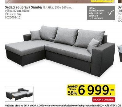 Sedací souprava Samba II - ASKO akcniletaky.com