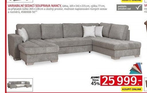 VARIABILNÍ SEDACÍ SOUPRAVA NANCY - ASKO akcniletaky.com