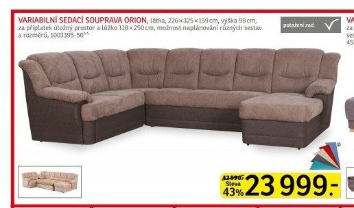 VARIABILNÍ SEDACÍ SOUPRAVA ORION - ASKO akcniletaky.com