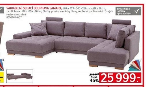 VARIABILNÍ SEDACÍ SOUPRAVA SAMARA - ASKO akcniletaky.com