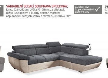 Variabilní sedací souprava Speedway - ASKO akcniletaky.com