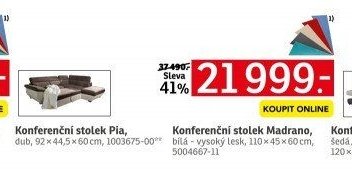Konferenční stolek Pia - ASKO akcniletaky.com