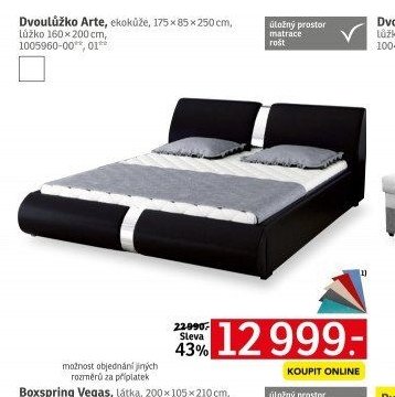 Dvoulůžko Arte - ASKO akcniletaky.com