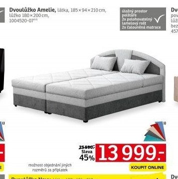 Dvoulůžko Amelie - ASKO akcniletaky.com