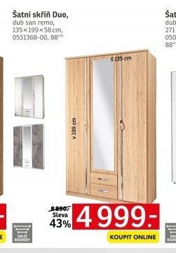 Šatní skříň Duo - ASKO akcniletaky.com