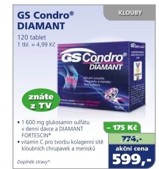 Doplněk stravy tablety Condro Diamant GS