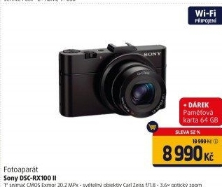 Fotoaparát Sony DSC-RX100 II