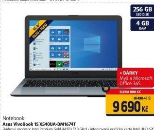 Notebook Asus VivoBook 15X540UADM1674T