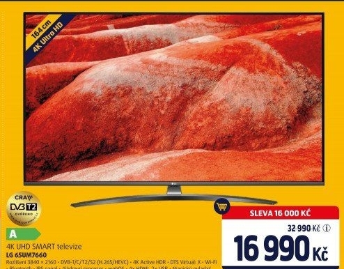 Smart 4K Ultra HD Televize LG 65UM7660