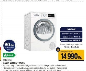 Sušička Bosch WTR87TW0CS
