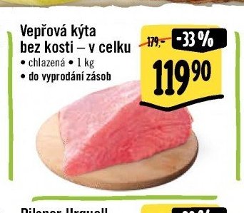 Vepřová kýta bez kosti - v celku