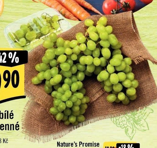 Hrozny bílé bezsemenné