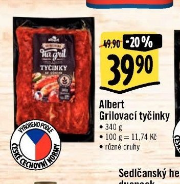 Albert Grilovací tyčinky