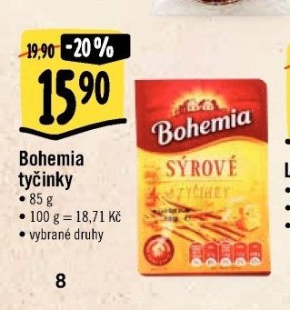 Bohemia tyčinky