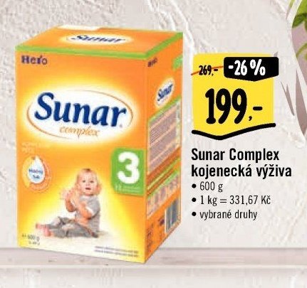 Sunar Complex kojenecká výživa