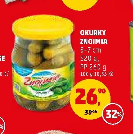 Okurky Znojmia 520 g