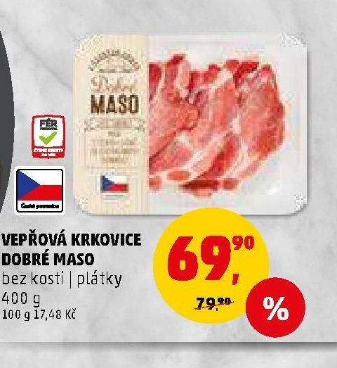 VEPŘOVÁ KRKOVICE DOBRÉ MASO