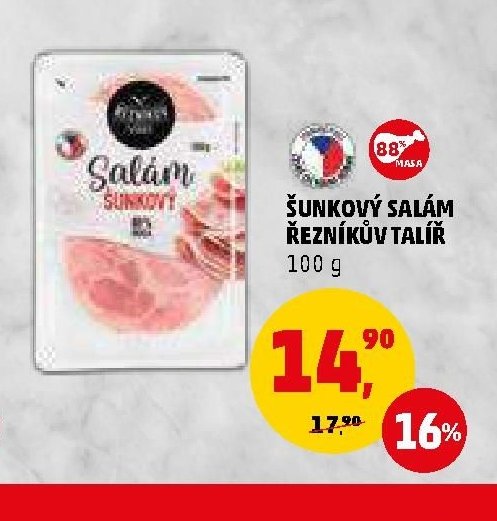 ŠUNKOVÝ SALÁM ŘEZNÍKŮV TALÍŘ