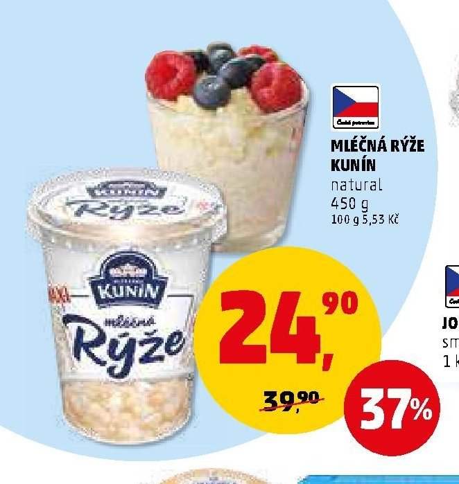 Mléčná rýže Kunín