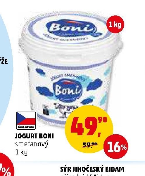 Jogurt Boni smetanový