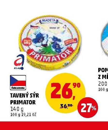Tavený sýr Primator