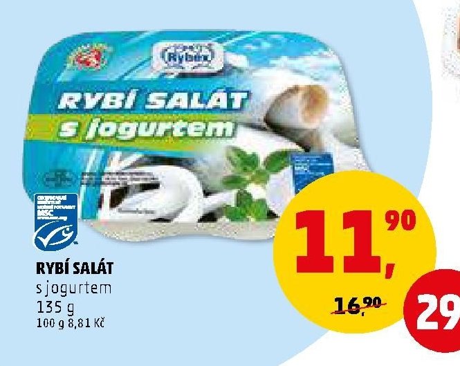 RYBÍ SALÁT s jogurtem